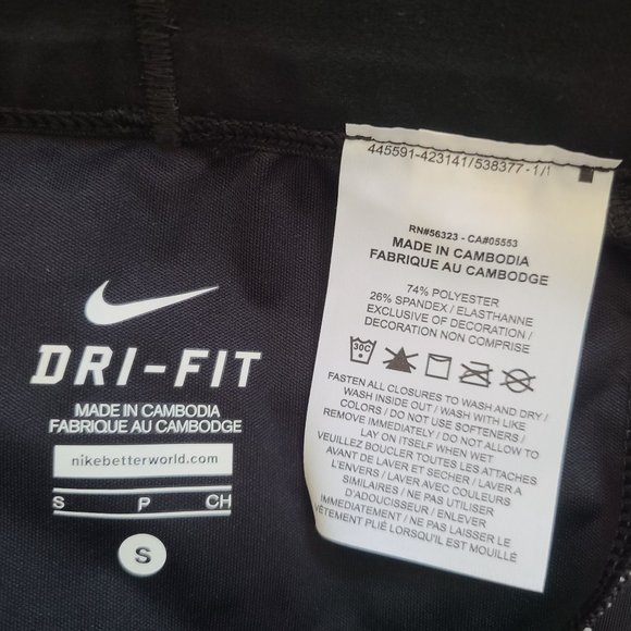 NEW Nike Womens Pro Elite Power Speed Leggings USA 718499-014 Size S Black NWOT - Picture 6 of 7